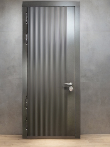 Серая дверь МДФ