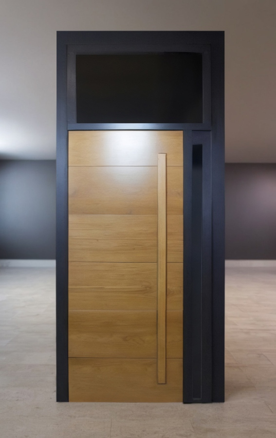 С фрамугой и бугельной ручкой С фрамугой и бугельной ручкой