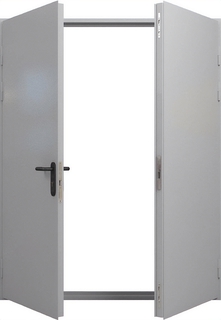 Металлическая двупольная огнеупорная дверь ei 60