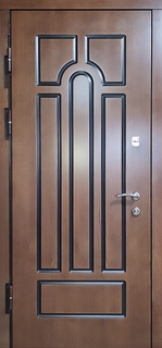 Входная термодверь с плитами МДФ с фрезерованным рисунком Входная термодверь с плитами МДФ с фрезерованным рисунком